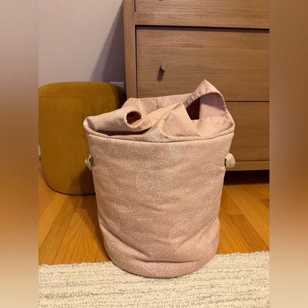 NOBODINOZ (Toy) Storage Basket / Gold Stella & Dream Pink